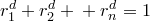 r_1^d + r_2^d + &hellip; + r_n^d = 1