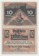 Адам Ризе. Аннаберг (Германия). 10 пфеннигов (1920)