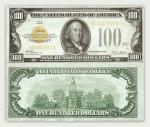 Бенджамин Франклин. США. Золотой 100-долларовый сертификат (1929)
