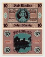 Николай Коперник. Алленштейн (Восточная Пруссия). 10 пфеннигов (1921)
